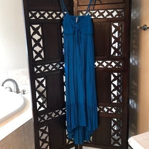 Free People Blue Spaghetti Strap Maxi dress